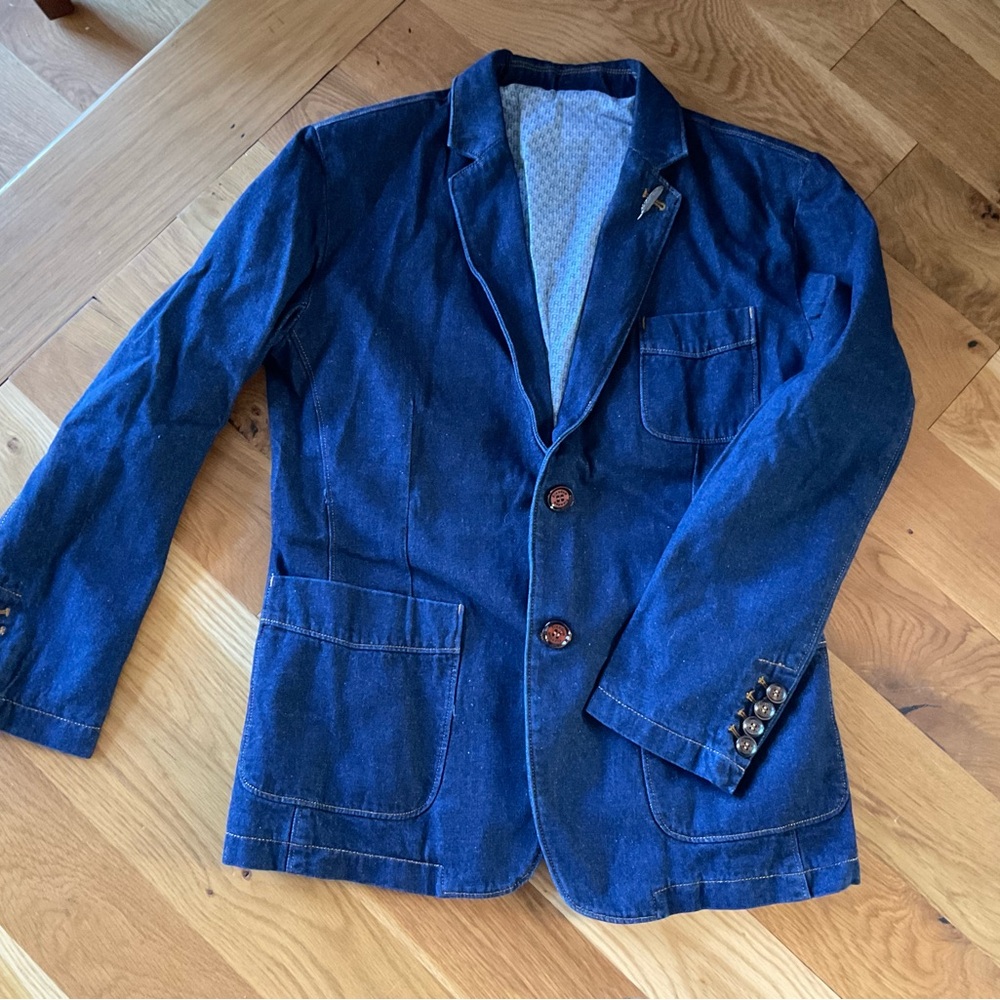 Denim Blazer, Size M - Picture 1 of 7